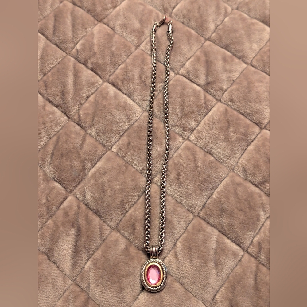 Matching necklace and earrings
